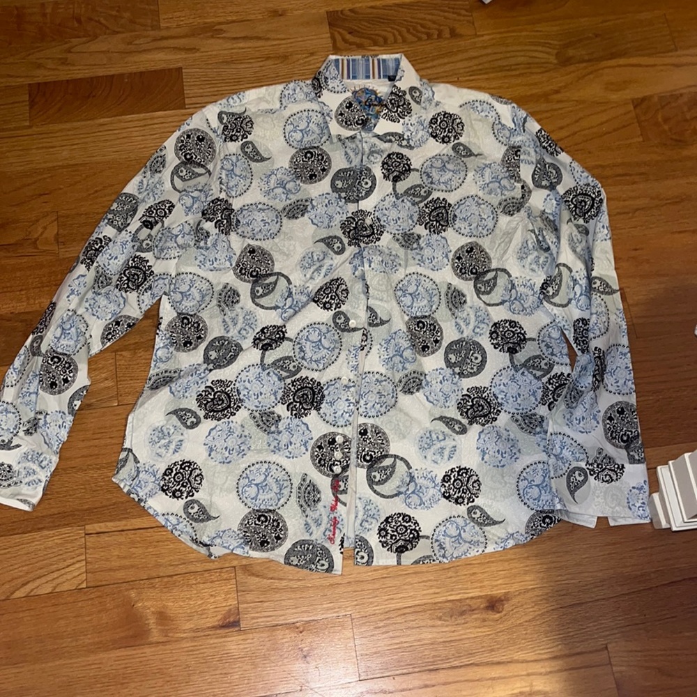 Mens Robert Graham Button Down Dress Shirt